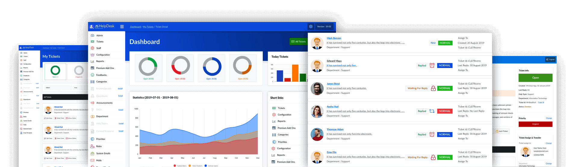 Product Dashboard Screenshot